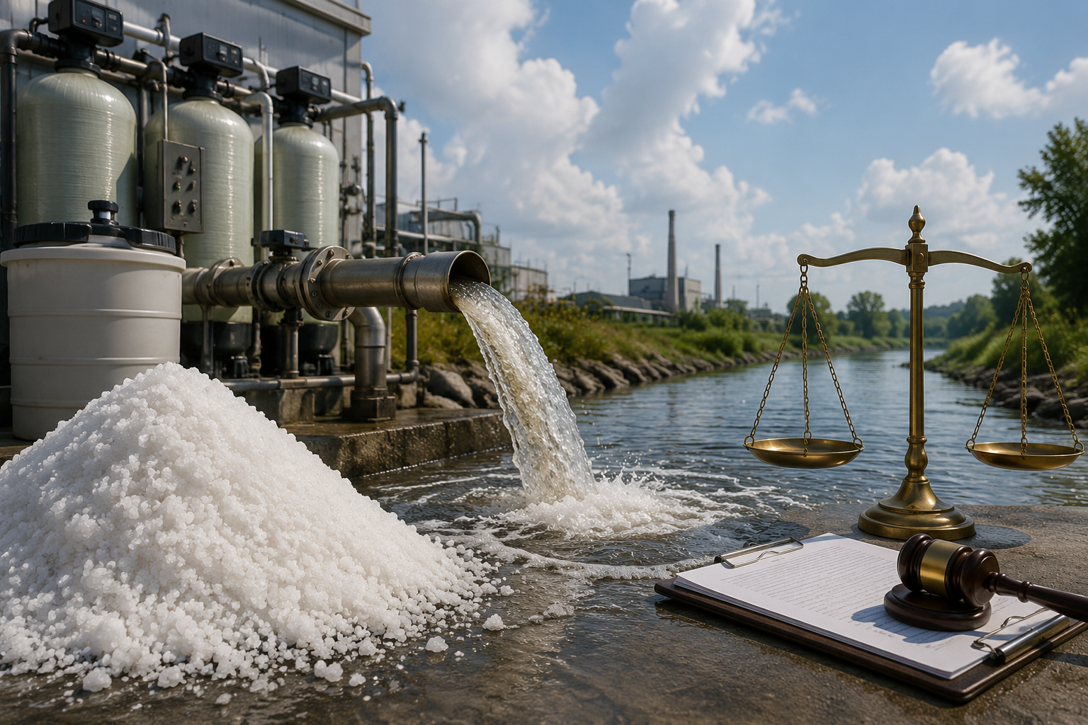 Salt brine disposal load
