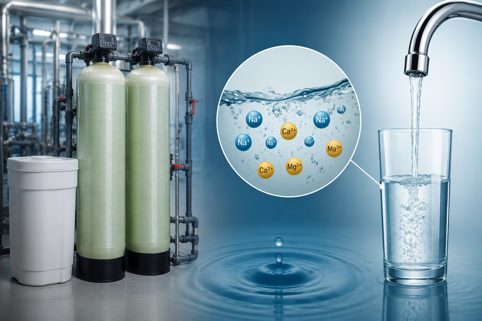 Sodium addition to product water