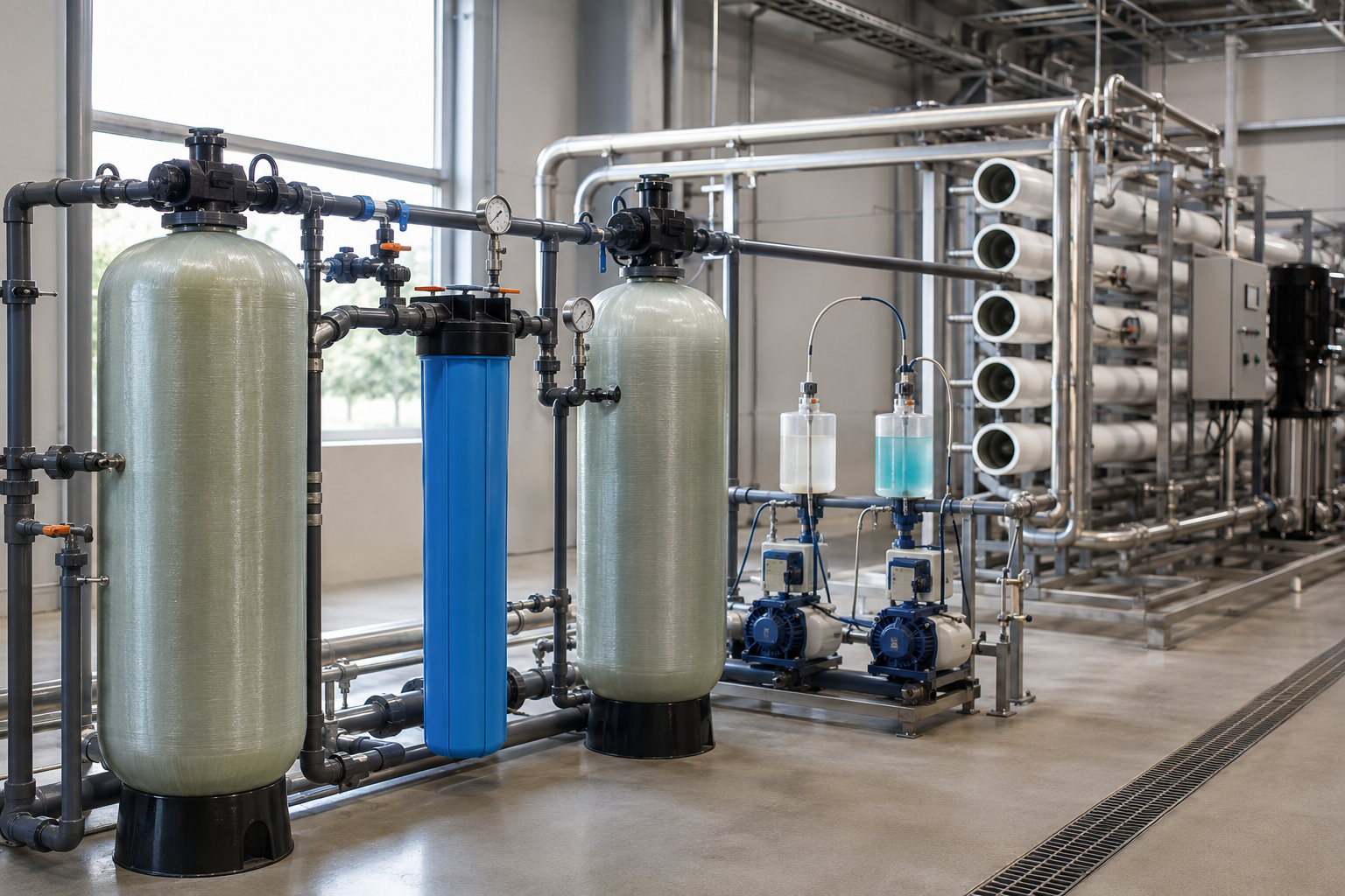 Feed Water Pretreatment Requirements Chart