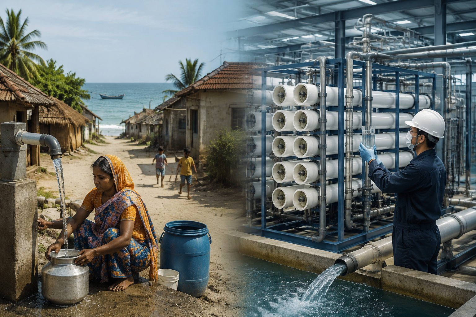 In the field BWRO water treatment applications
