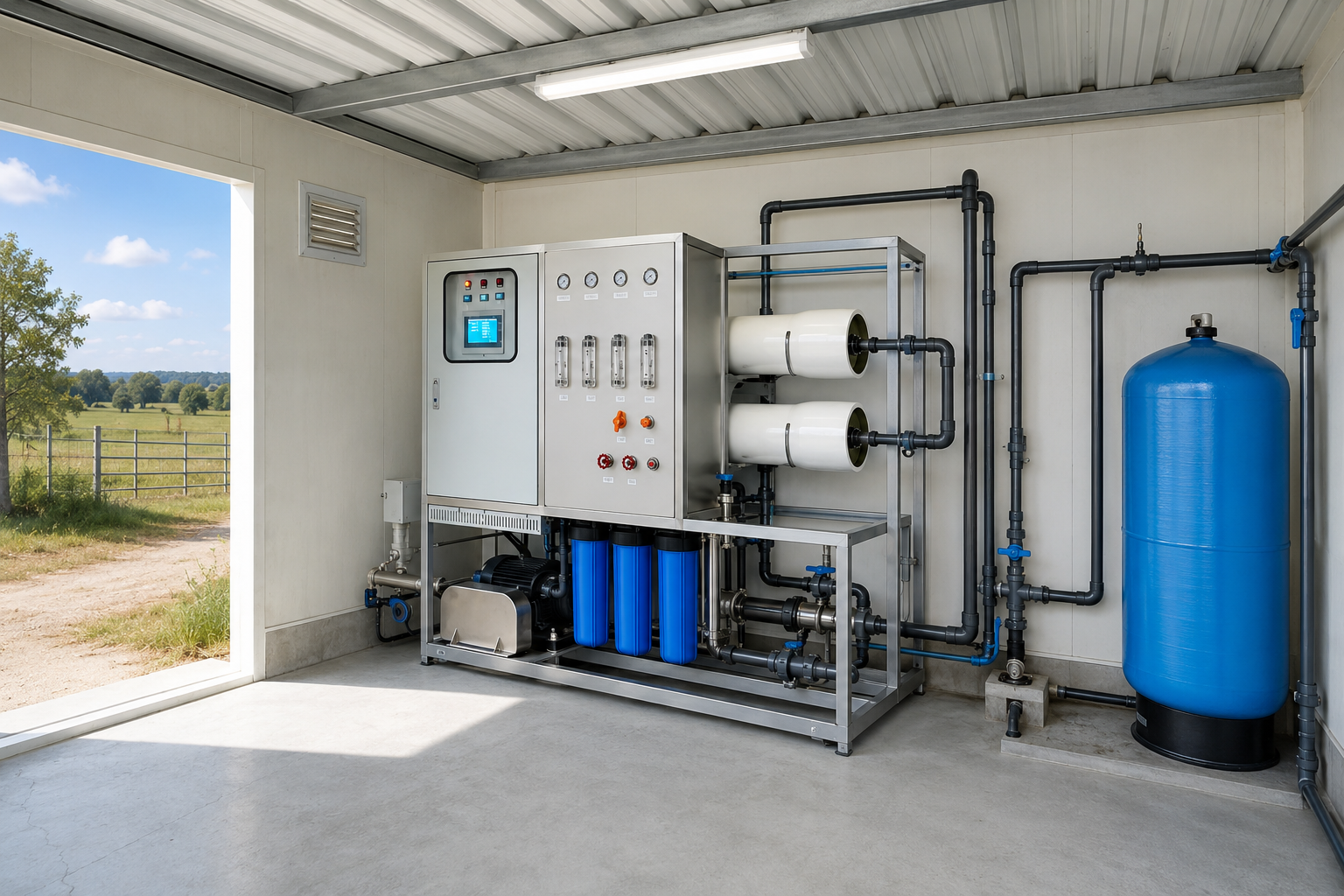Rural groundwater purification