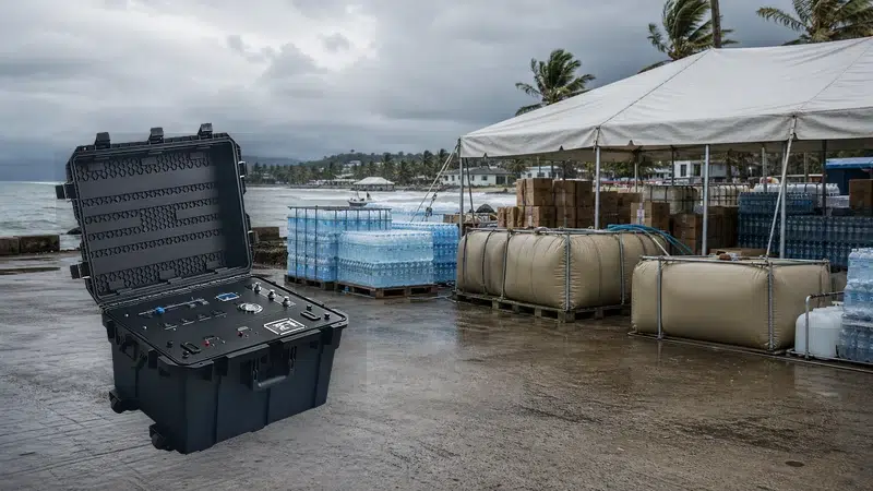 Emergency relief Disaster response desalination