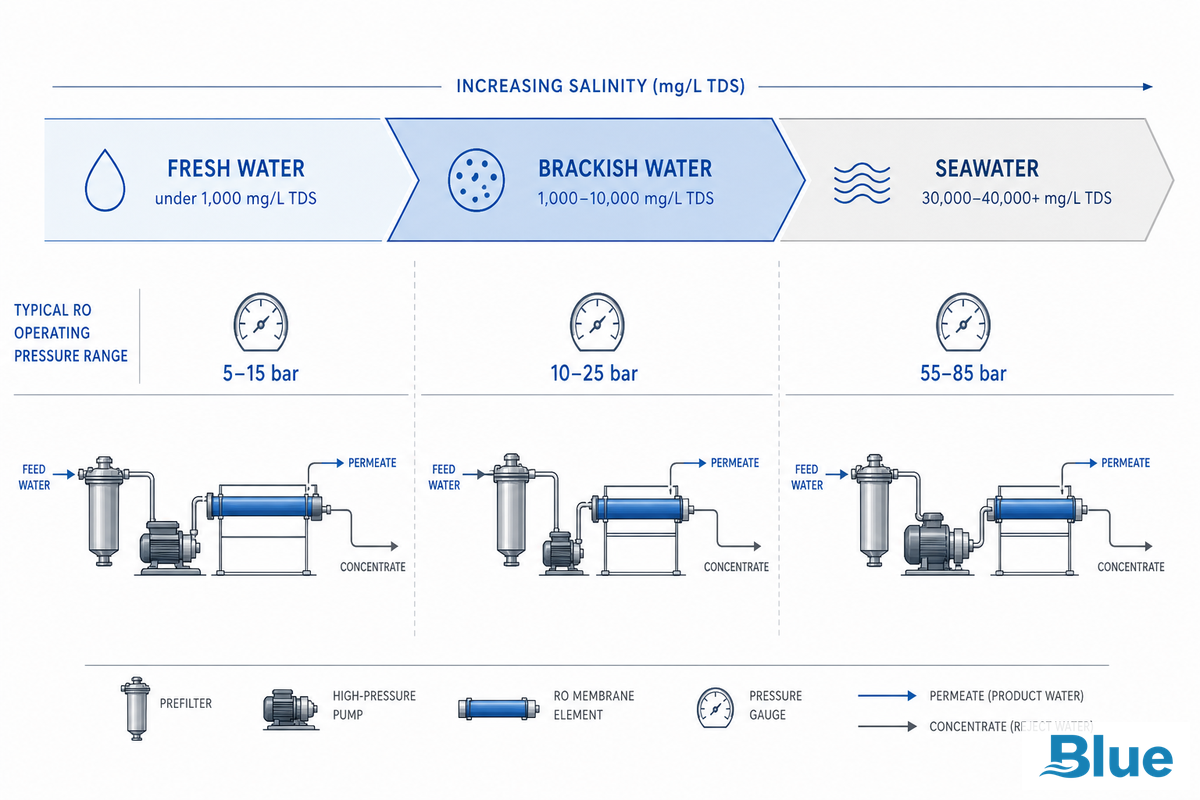 What Is Brackish Water, and Why Does It Change RO Membrane Design? — Blue Membrane