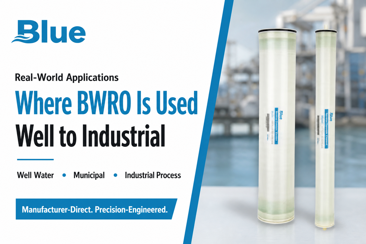 Where Brackish Water RO Elements Are Used: Well Water, Municipal & Industrial Process Water — Blue Membrane