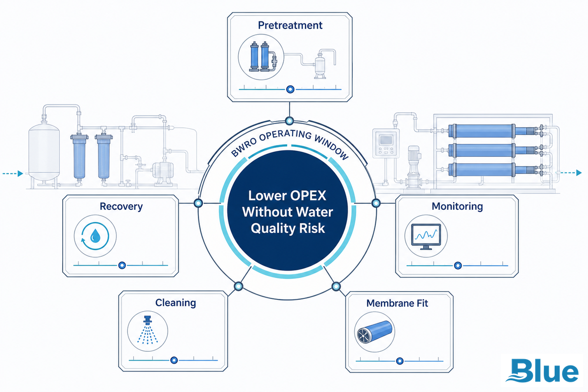 How to Lower BWRO Operating Cost Without Hurting Water Quality - Blue Membrane