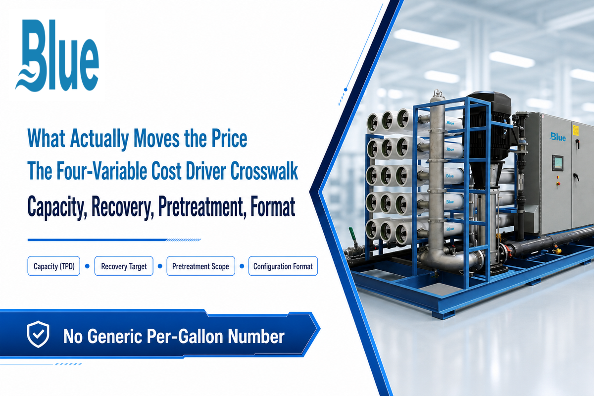What Actually Drives the Cost of a BWRO System — Blue Membrane
