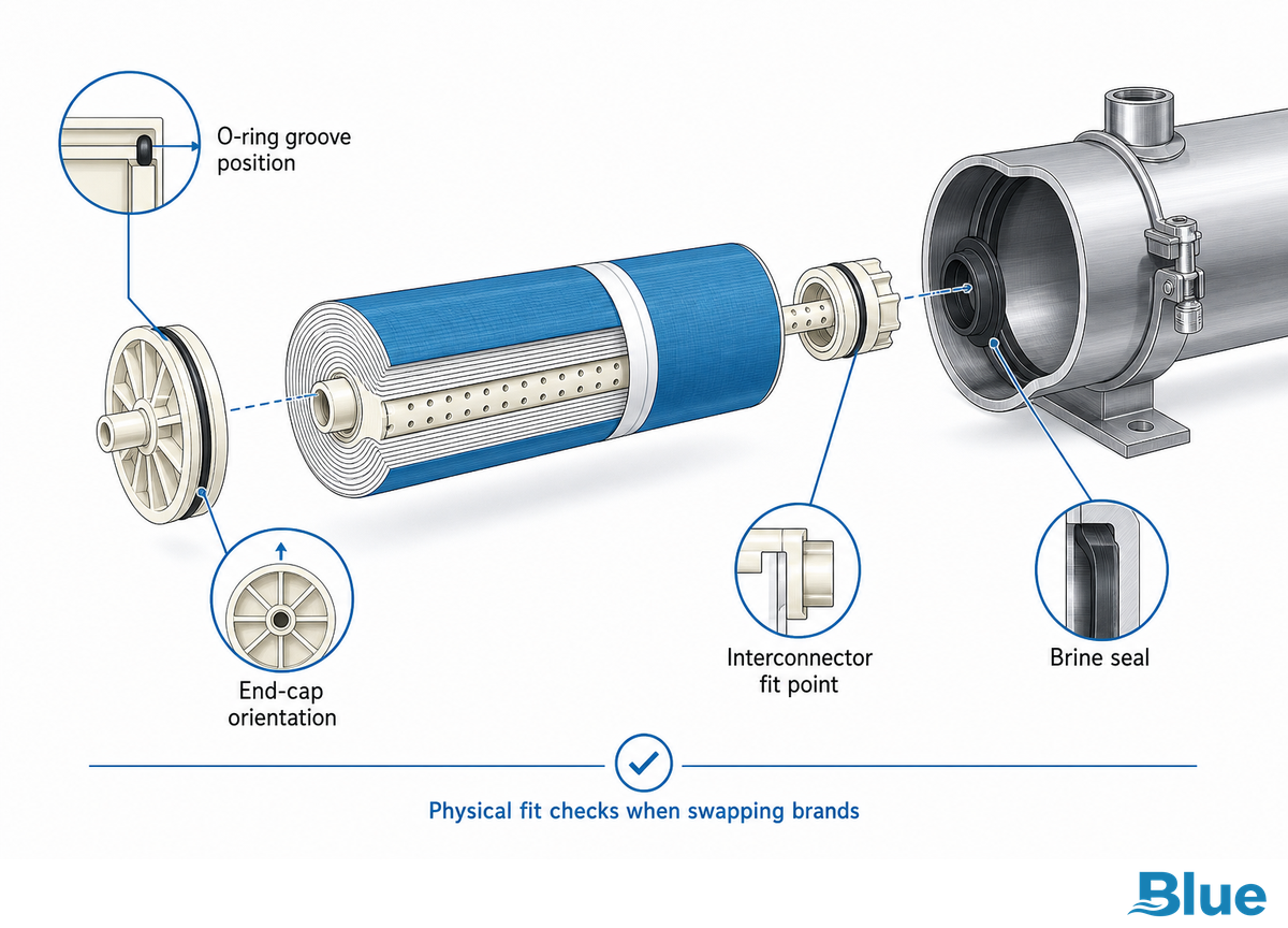 Housing, O-Ring, and End-Cap Fit: Physical Compatibility When Swapping Brands — Blue Membrane