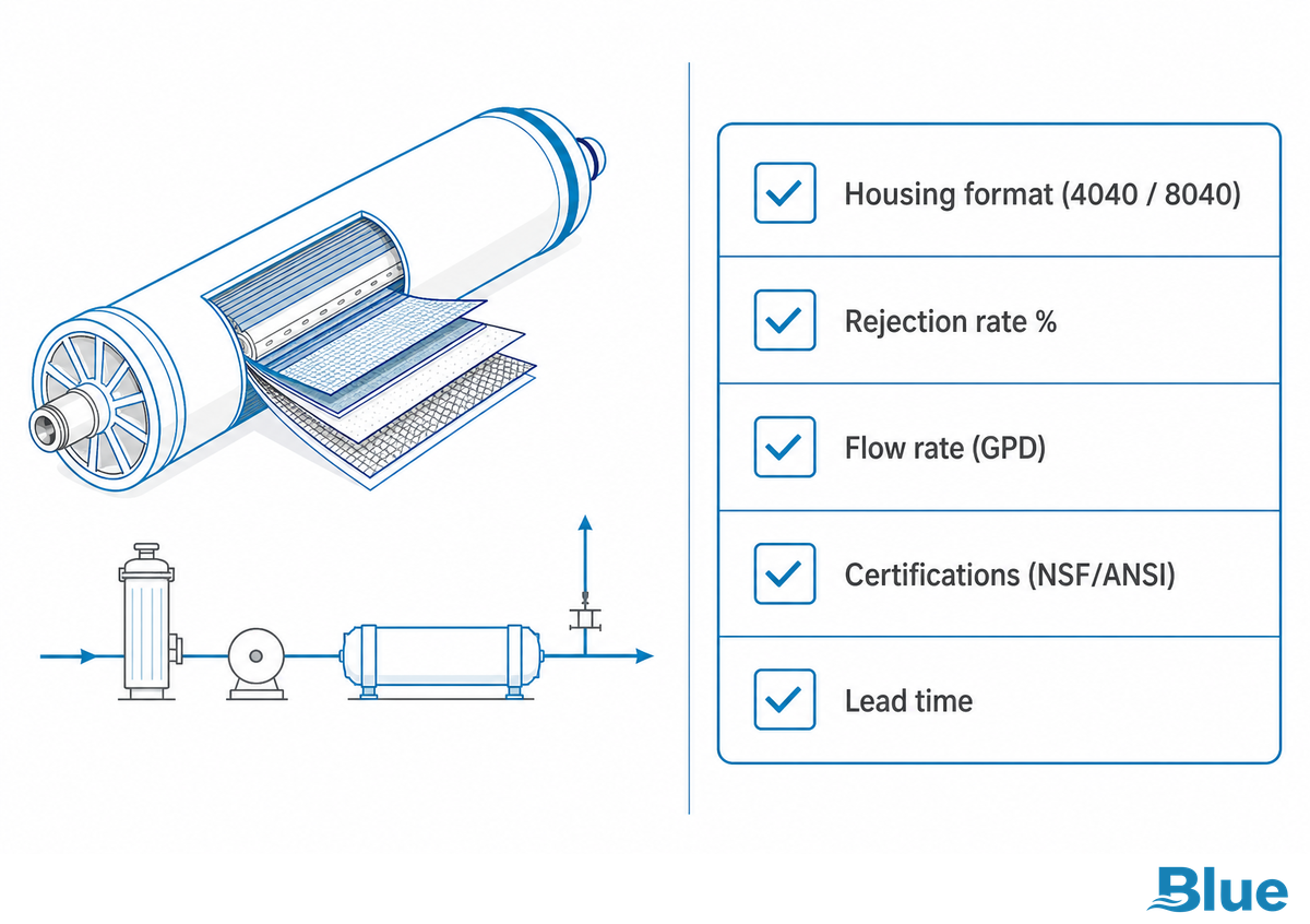 RO Membrane Replacement & Procurement: An RFQ Checklist to Avoid OEM Lock-In — Blue Membrane