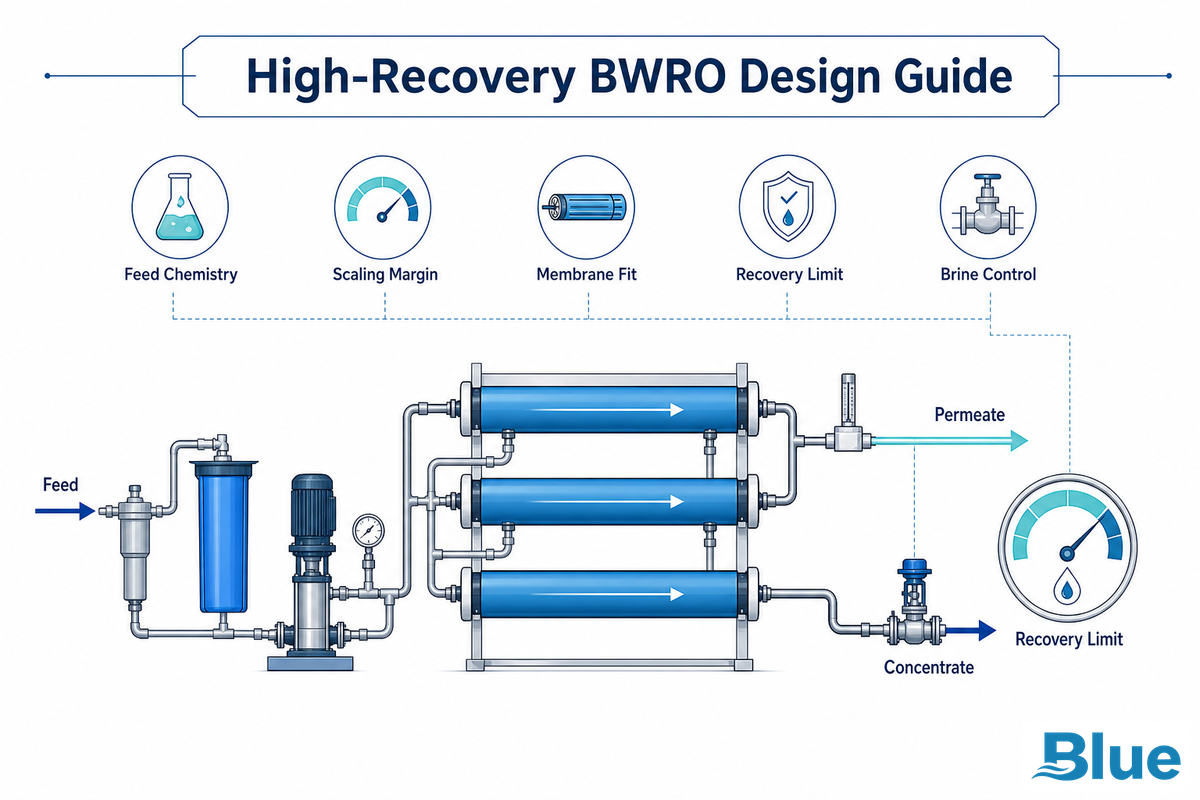 High-Recovery BWRO Design Guide (2026): Limits & Risk
