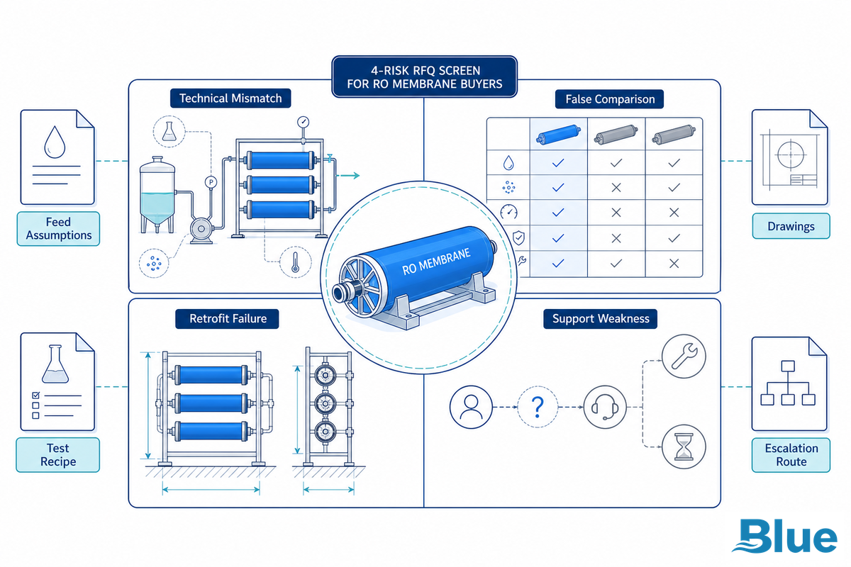The 4-Risk RFQ Screen for RO Membrane Buyers - Blue Membrane