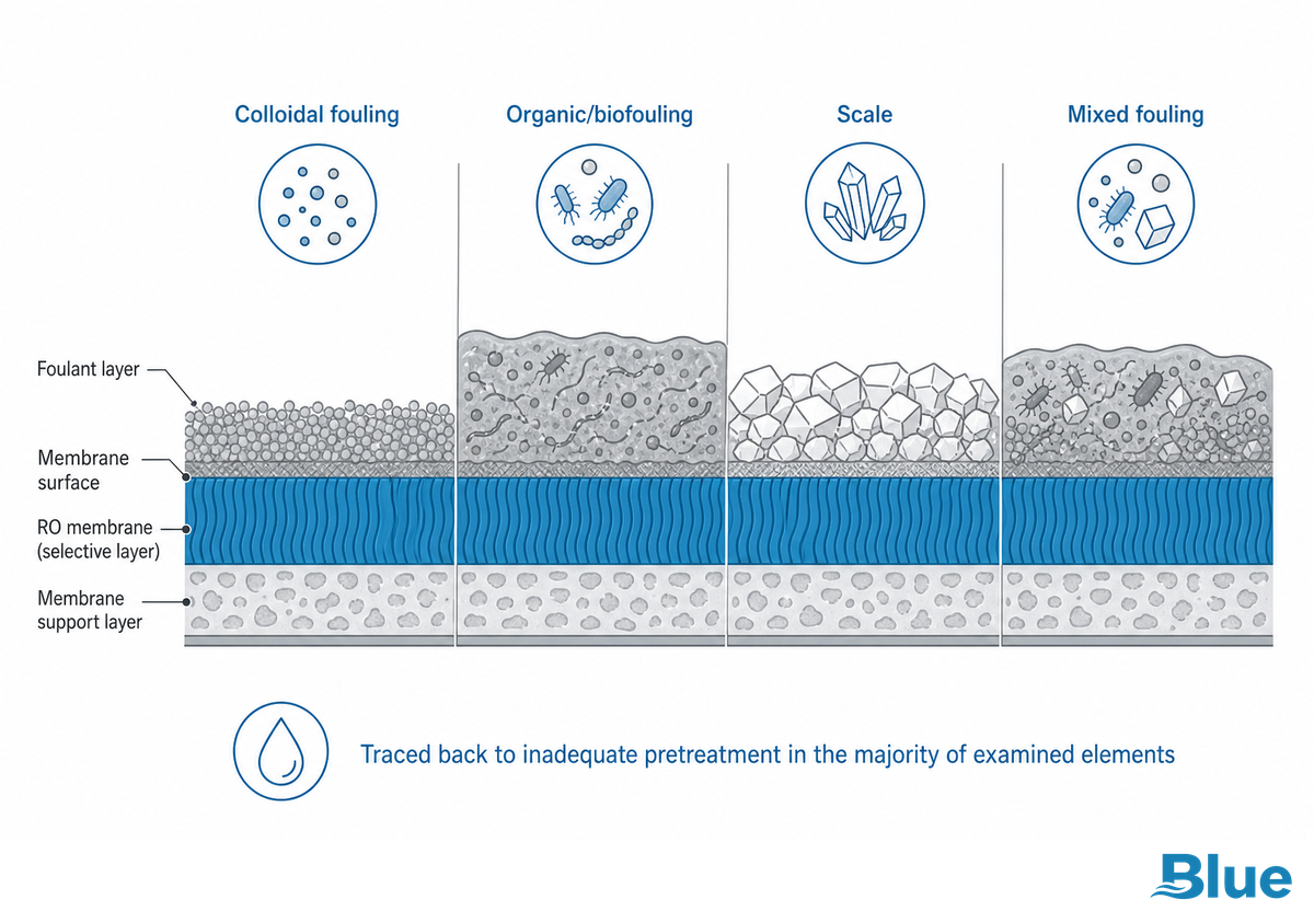 Membrane Fouling Mechanisms: What 500+ Membrane Autopsies Reveal — Blue Membrane