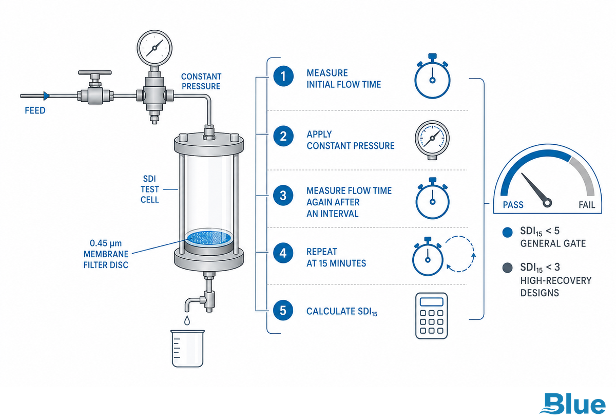 SDI Testing: Verifying Feed Water Is Ready for the Membrane — Blue Membrane