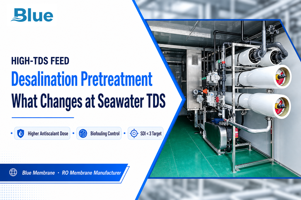 Desalination and High-TDS Brine Pretreatment: What Changes — Blue Membrane