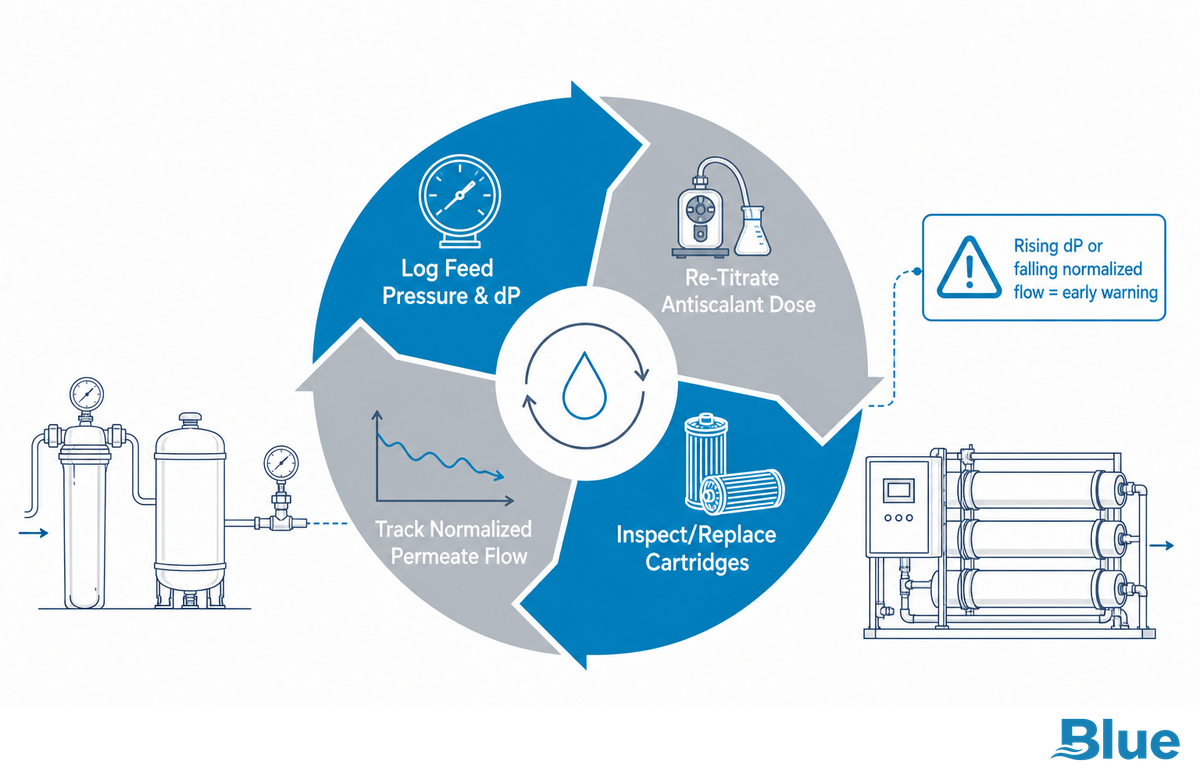 Maintenance, Troubleshooting, and Long-Term Pretreatment Performance — Blue Membrane