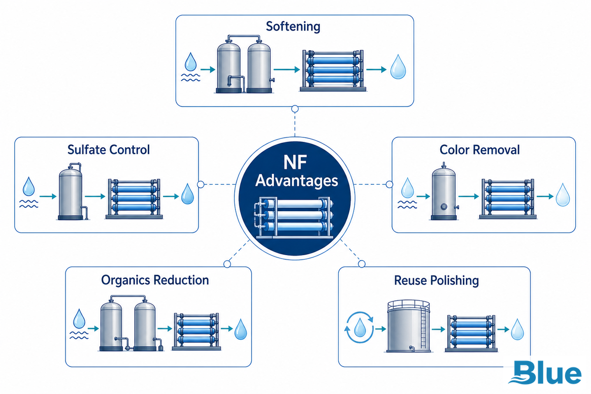 Advantages of Nanofiltration in Water Treatment and Wastewater Treatment — Blue Membrane
