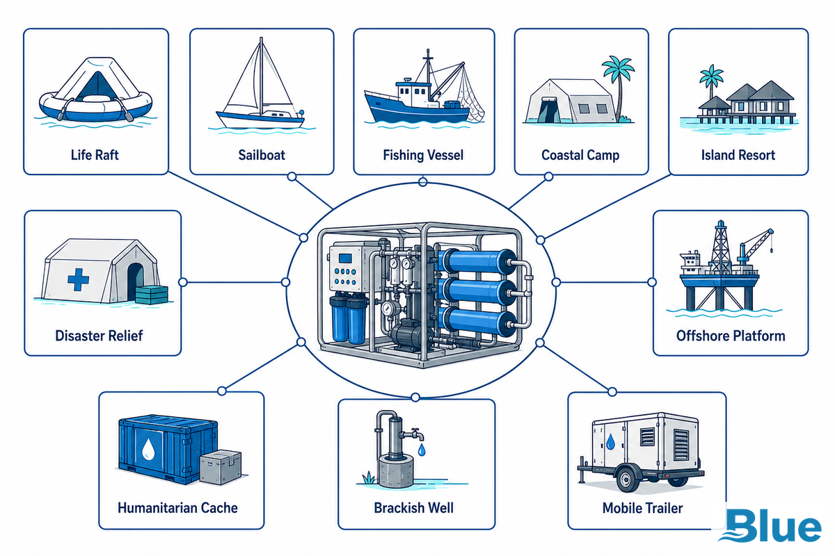 The 10-Scenario Portable Desalination Map - Blue Membrane