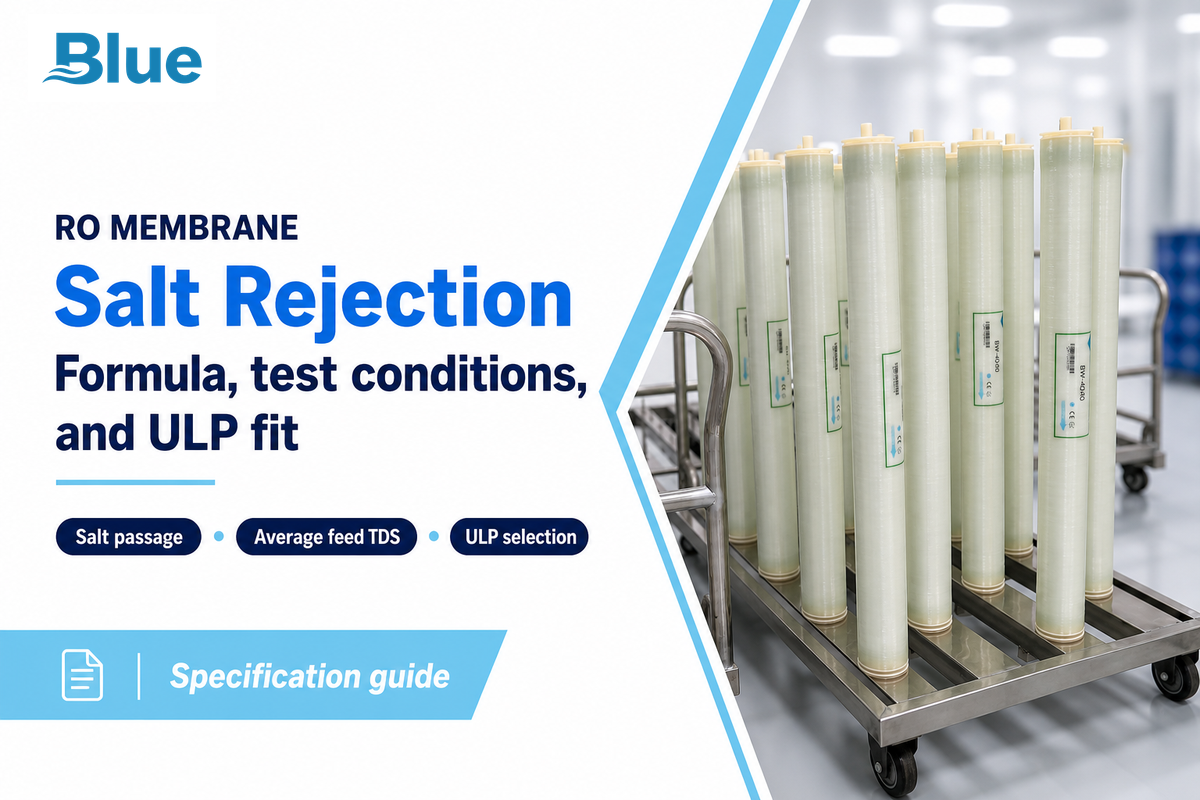 RO Membrane Salt Rejection: Formula, Rates & ULP Fit