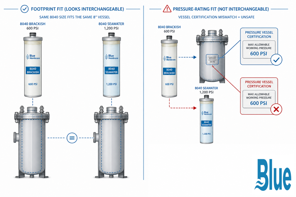 Housing Compatibility Is Not Pressure-Rating Compatibility — Blue Membrane