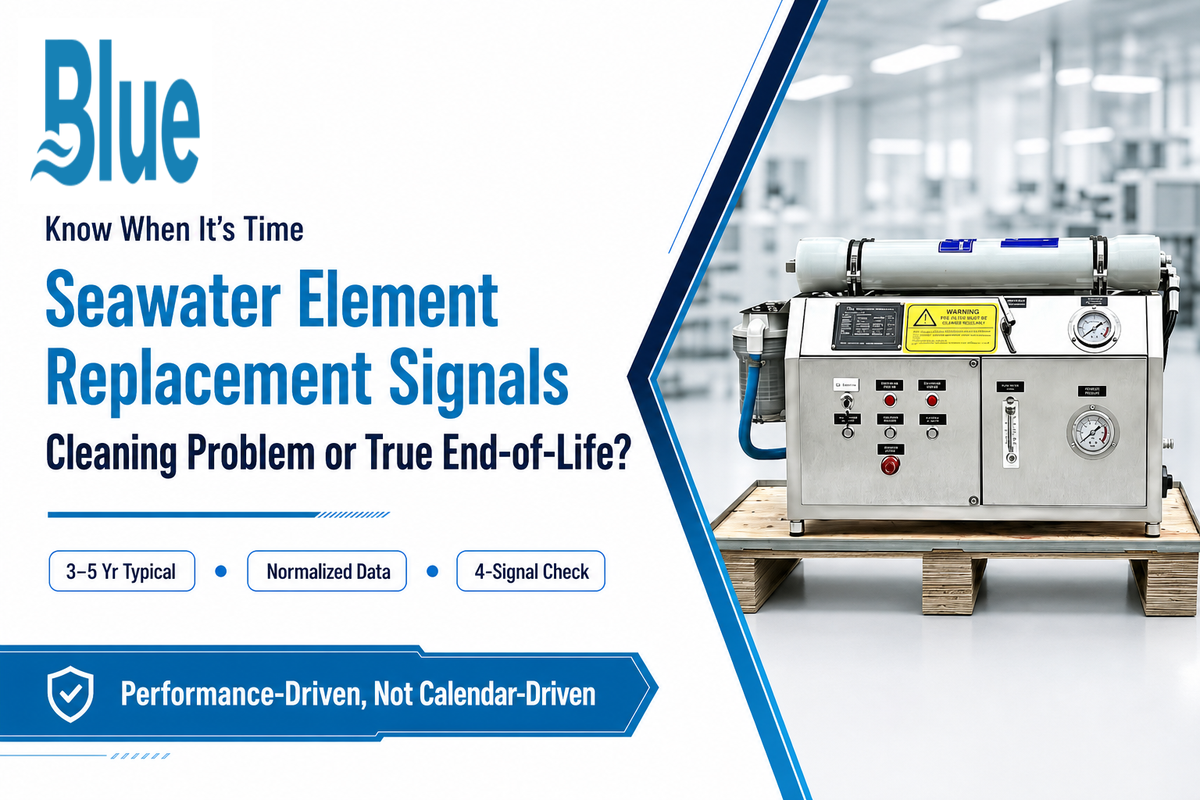 When to Replace a Seawater Element, Signals and Typical Service Life — Blue Membrane