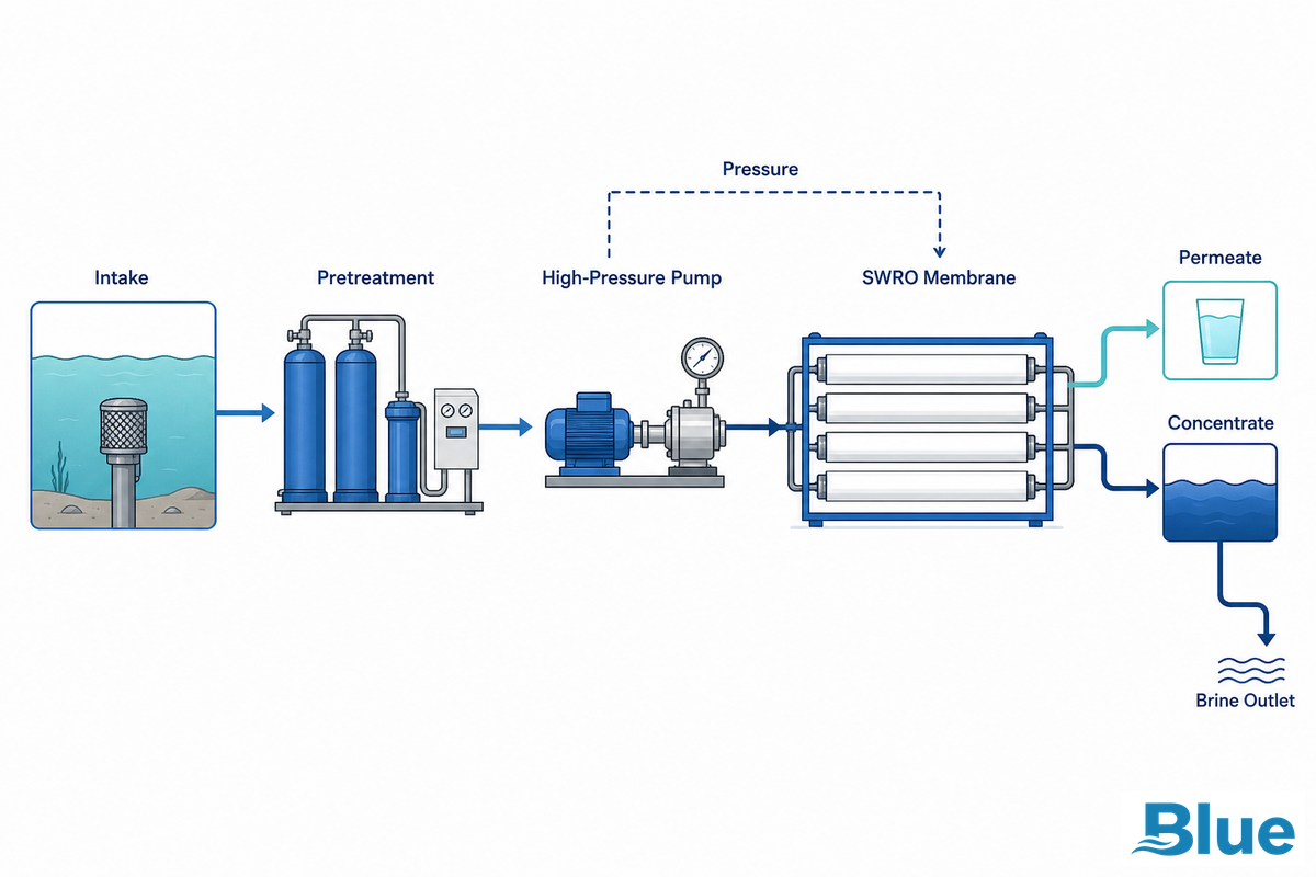What Is a Seawater Reverse Osmosis System? — Blue Membrane