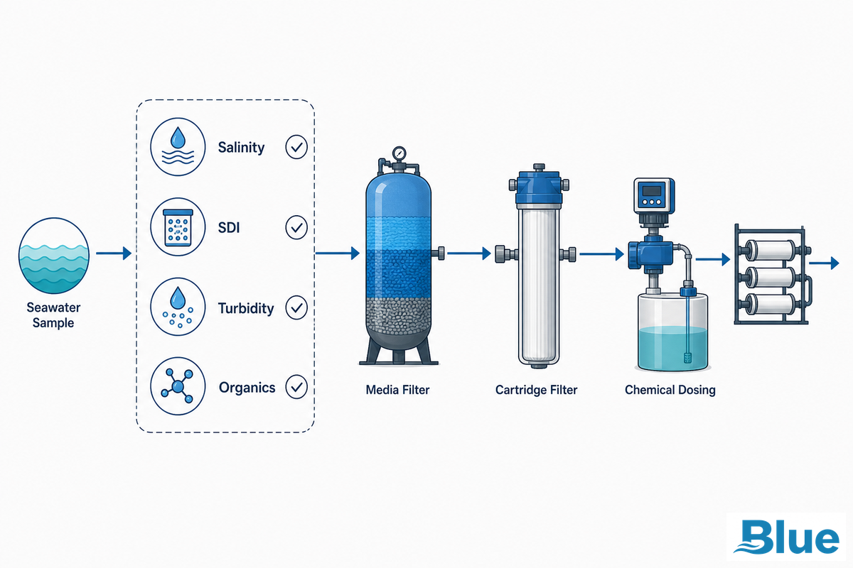Feed Water Salinity in the Desalination Process: SDI, Turbidity, and Pretreatment — Blue Membrane