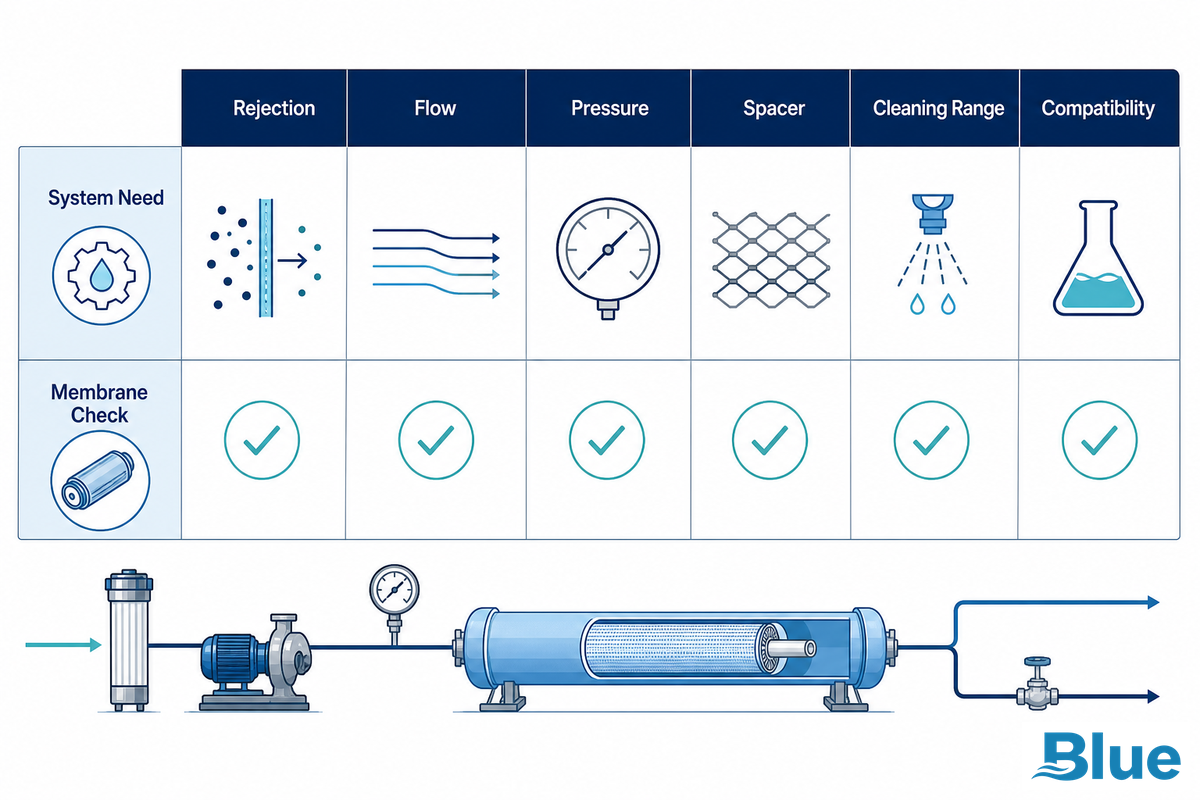 The RO Membrane-First SWRO Buyer Matrix — Blue Membrane