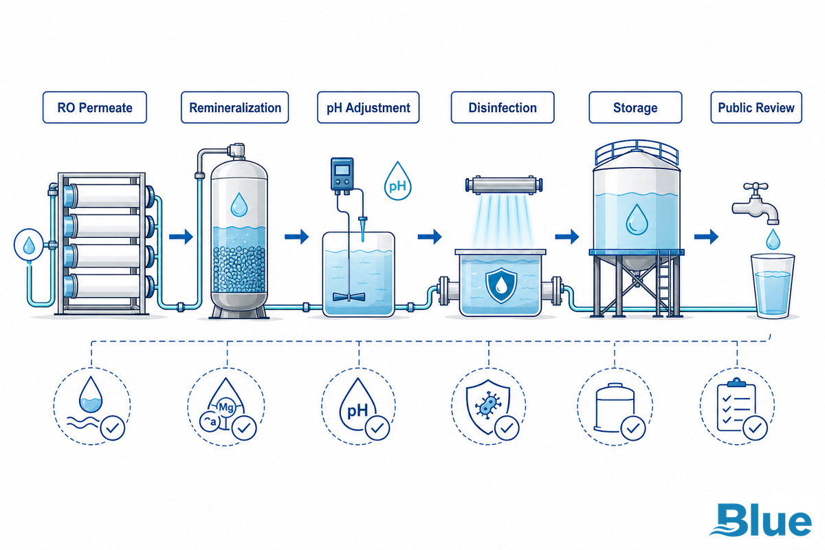 Drinking-Water Safety, Post-Treatment, and Public-System Review — Blue Membrane