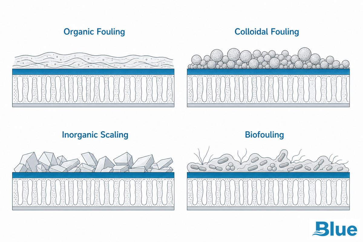 Fouling and Scaling, What Shortens a Standard NF Membrane's Service Life — Blue Membrane