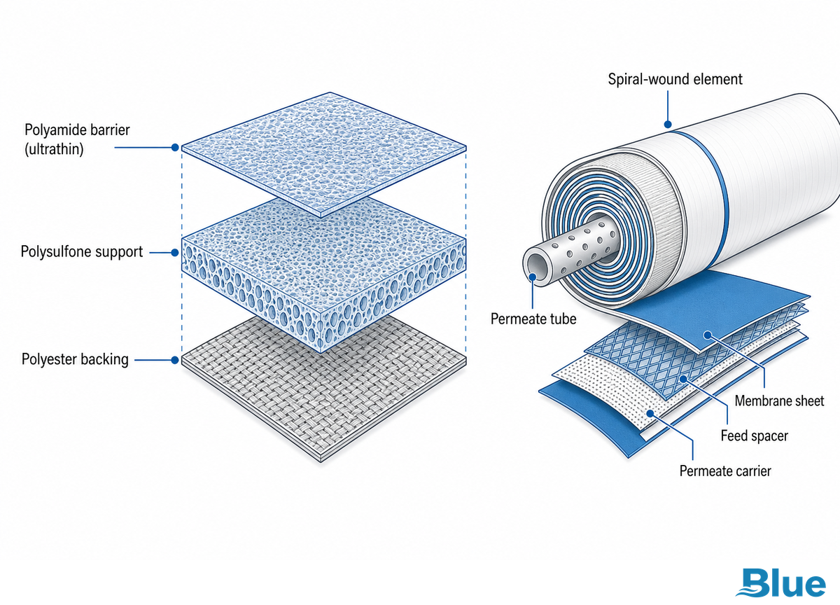 What Is an RO Membrane Made Of? — Blue Membrane
