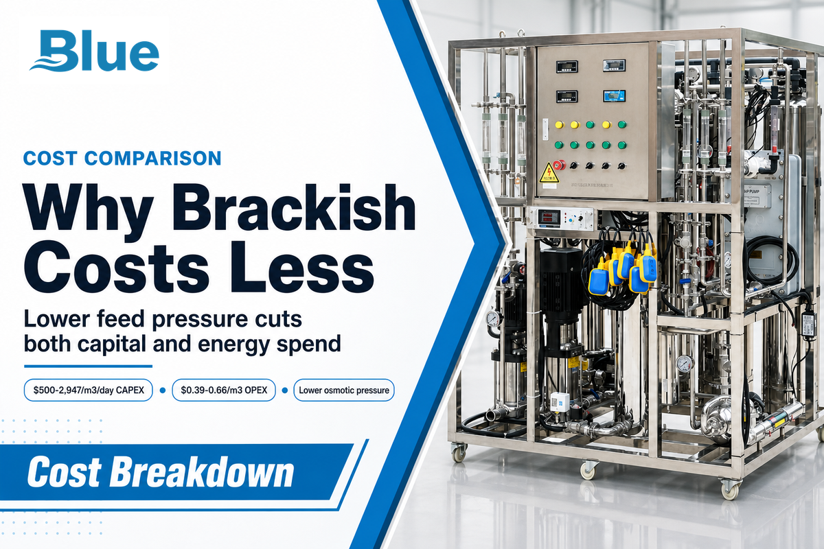 Why Brackish Water Costs Less to Desalinate, And Why That's Not the Whole Story — Blue Membrane