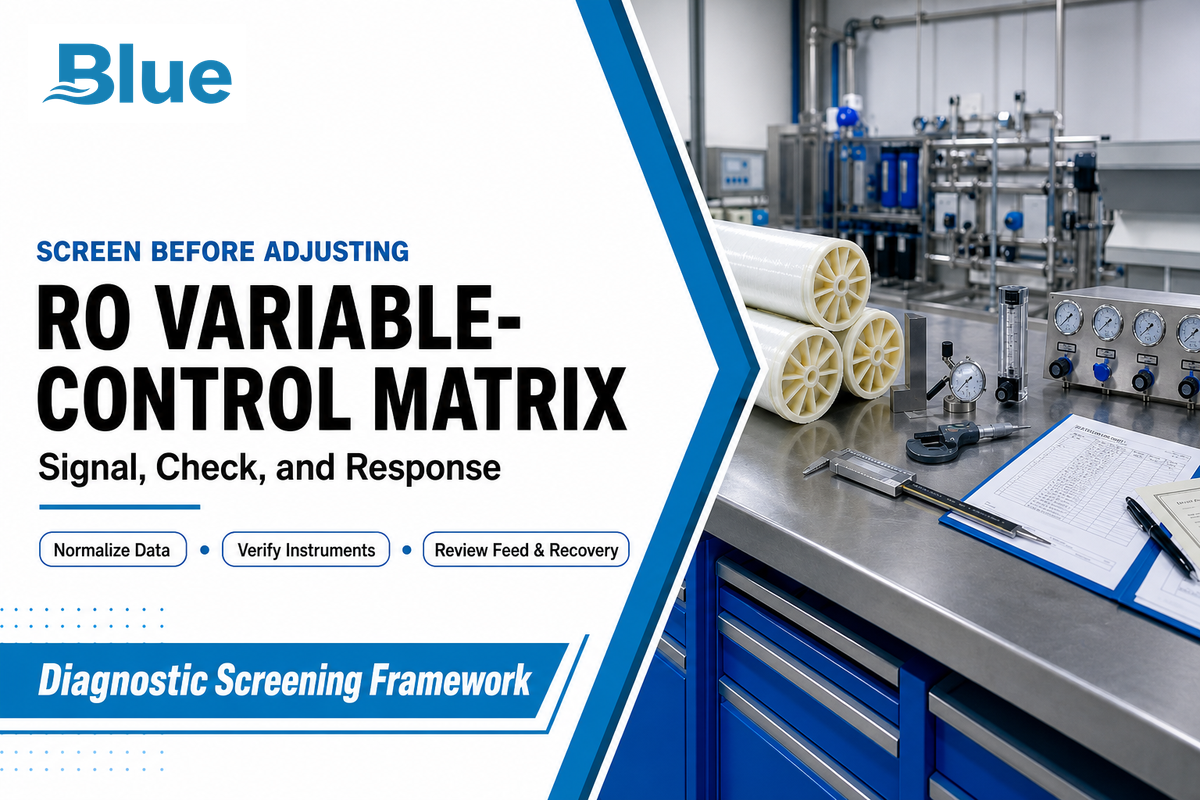 RO Variable-Control Matrix: Signal, Check, and Response — Blue Membrane