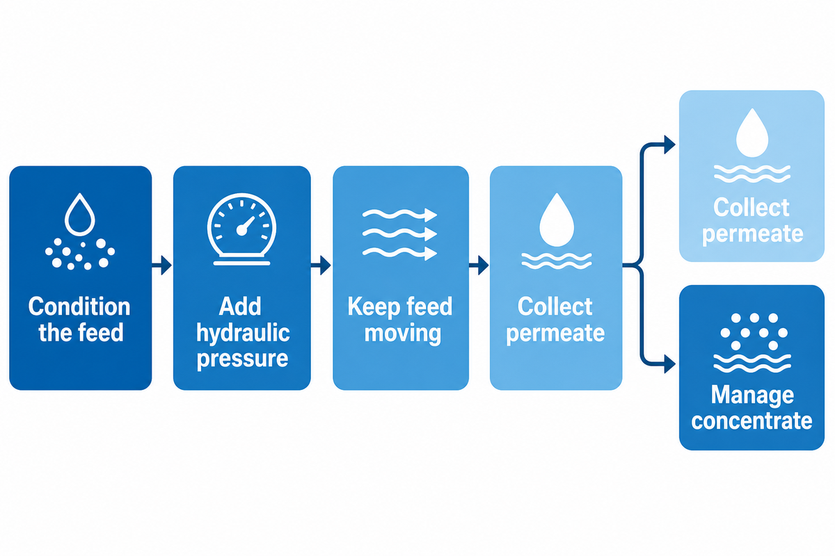 How Does Reverse Osmosis Work in Five Steps? — Blue Membrane