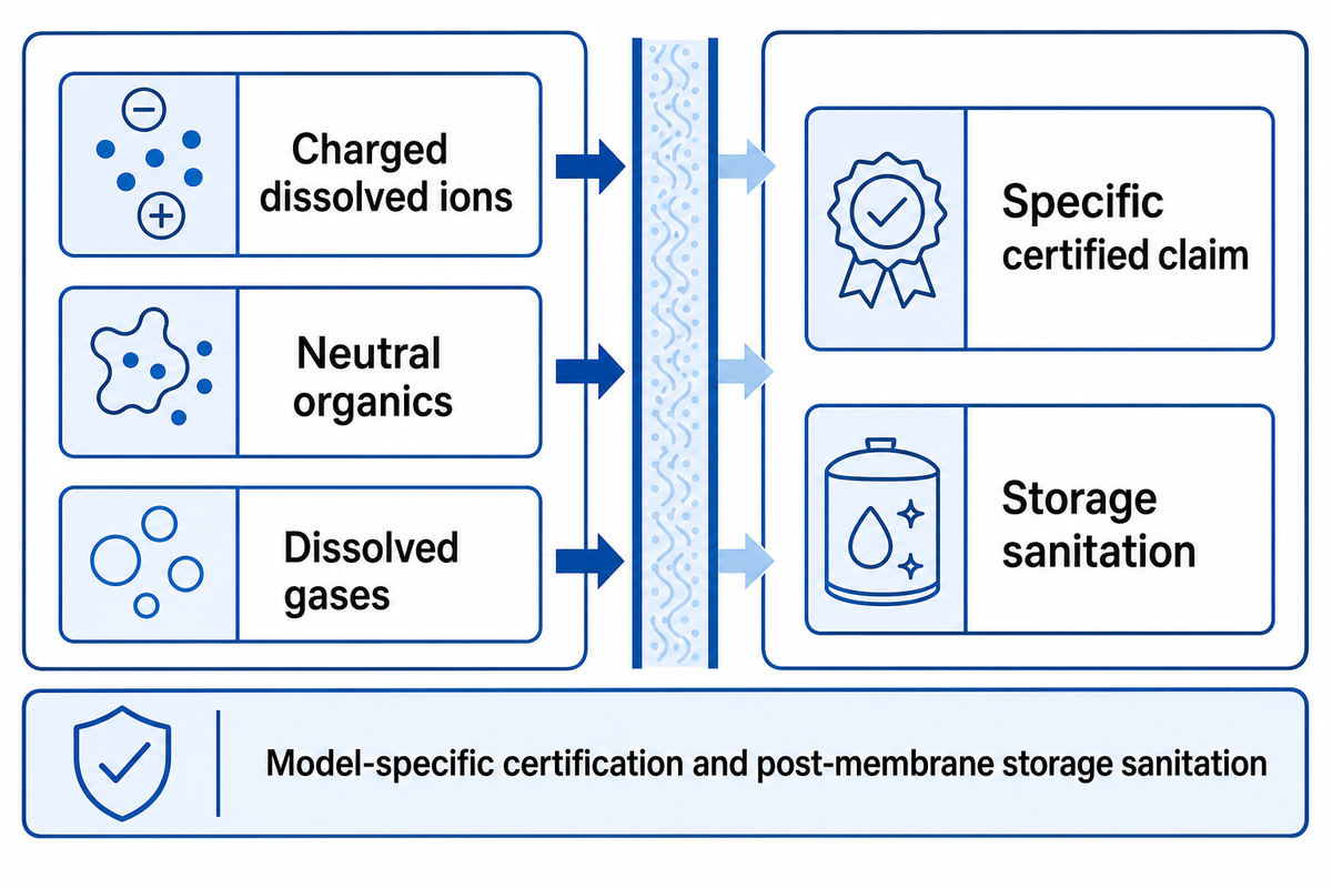 What Does Reverse Osmosis Remove, and What Are Its Limits? — Blue Membrane