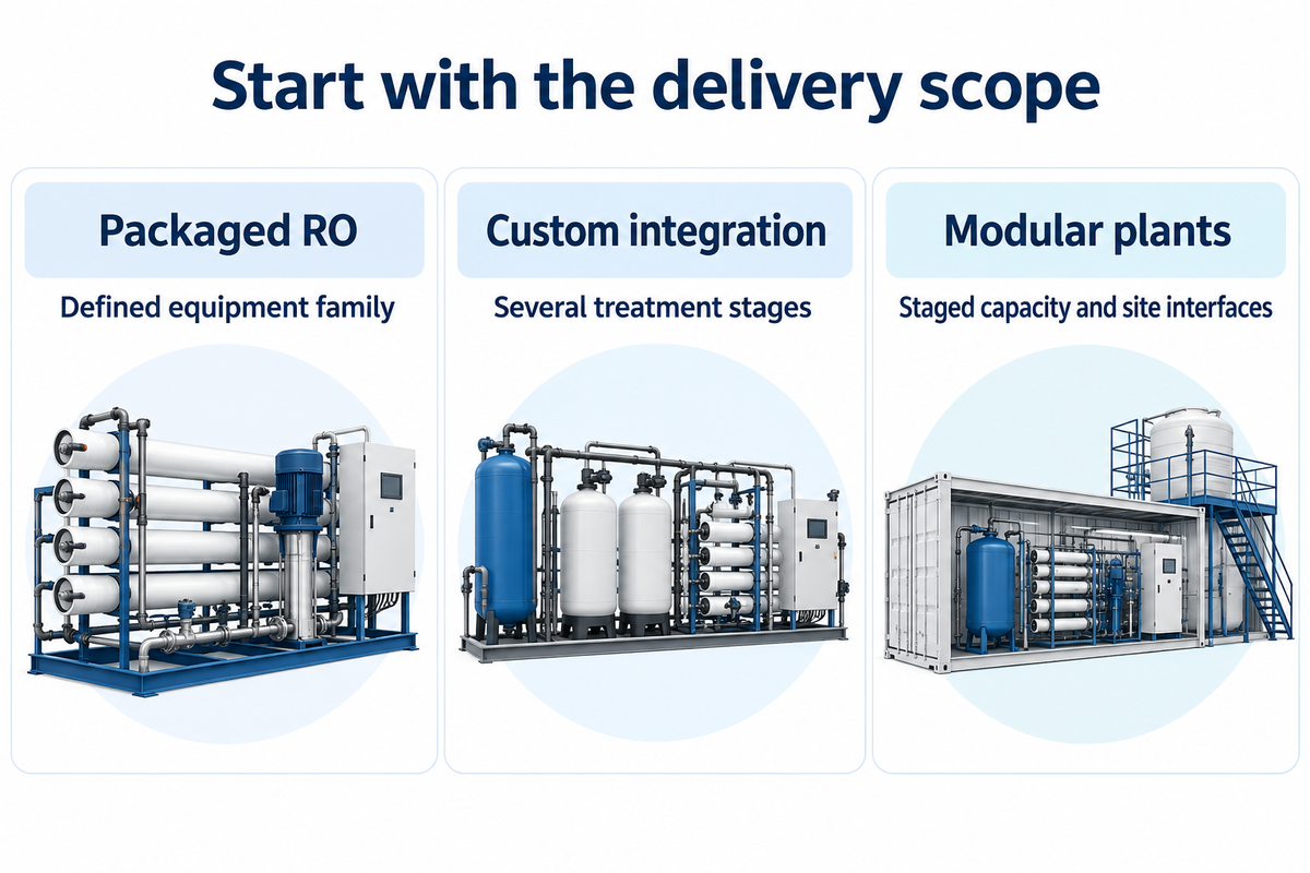 Choose a delivery format before comparing supplier names.