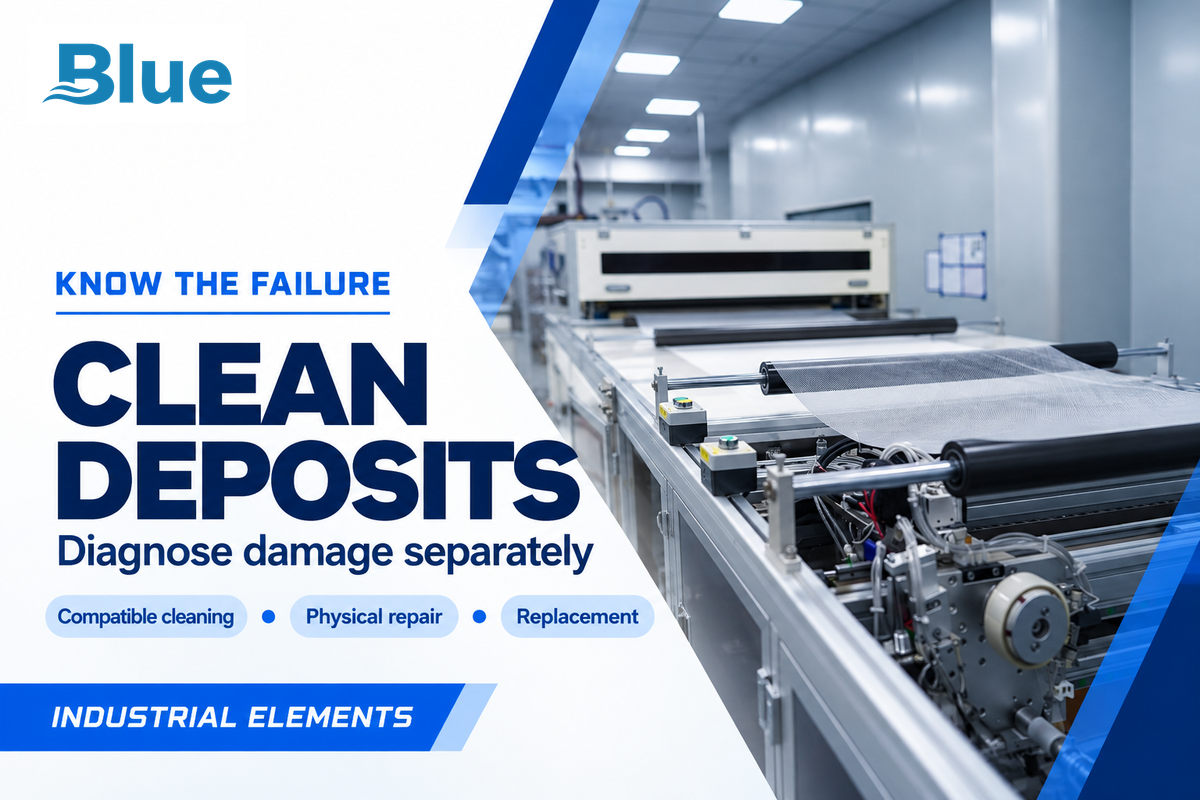 Cleaning removes reversible deposits; physical damage requires diagnosis and repair or replacement, per manufacturer guidance.