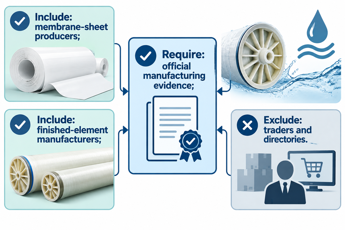 How We Selected These RO Membrane Manufacturers — Blue Membrane