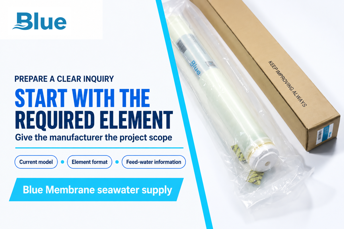 Specify the required element when requesting a quote. Source: Blue Membrane official product photo.